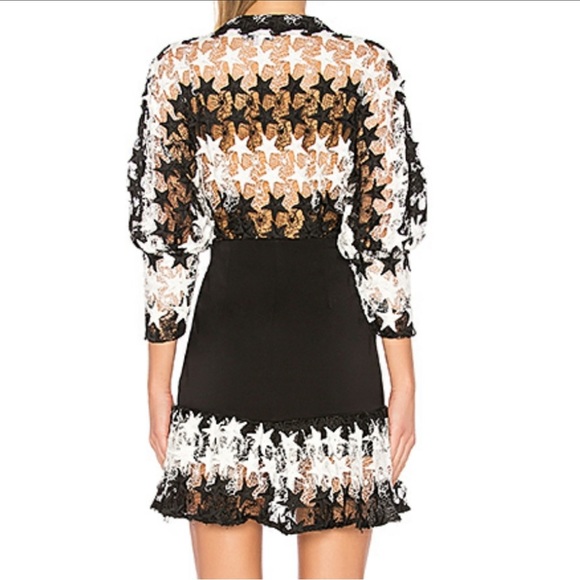 NO LONGER LOVERS STAR DRESS ASILIO INSPIRED BLACK AND WHITE STAR DRESS Size M - Picture 2 of 16